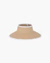 Eric Javits Lil Squishee® Visor In Peanut/white