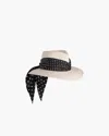 Eric Javits Marella In Cream/black Dot