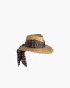 Eric Javits Marella In Natural/chocolate Dot