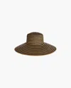 Eric Javits Margot Packable Straw Hat In Black Mix