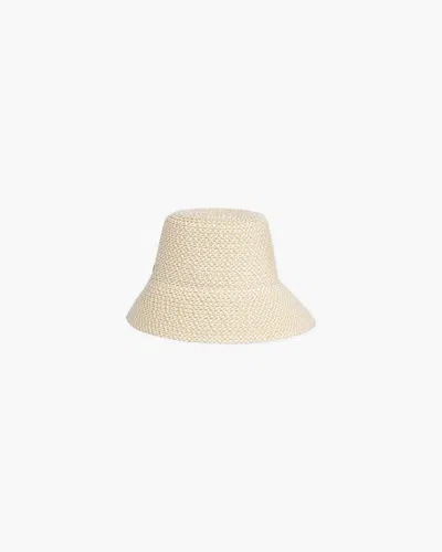 Eric Javits Marina Bucket In White Mix