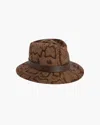 Eric Javits Ms Cool Wool Felt Fedora Hat In Brown Python