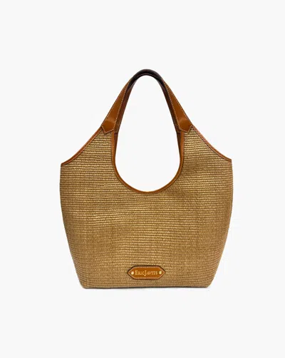 Eric Javits Myka Straw Bag In Brown