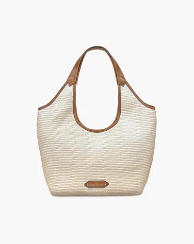 Eric Javits Myka Straw Bag In Sand