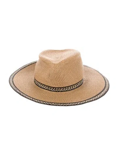 Pre-owned Eric Javits Neutral Patterned Hat