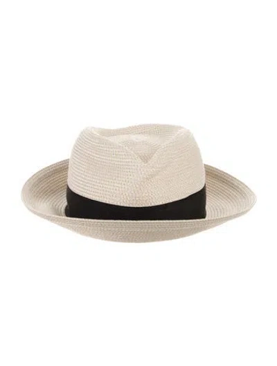 Pre-owned Eric Javits Neutral Straw  Panama Hat