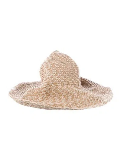 Pre-owned Eric Javits Neutral Straw Hat