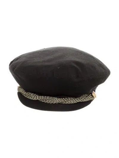 Pre-owned Eric Javits Newboy Cap In Black