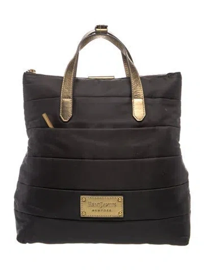 Pre-owned Eric Javits Nylon Backpack In Black/gold