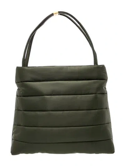 Pre-owned Eric Javits Nylon Tote In Green