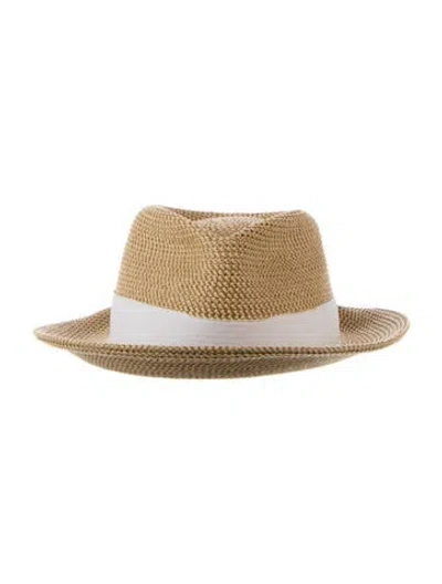Pre-owned Eric Javits Panama Hat In Neutrals