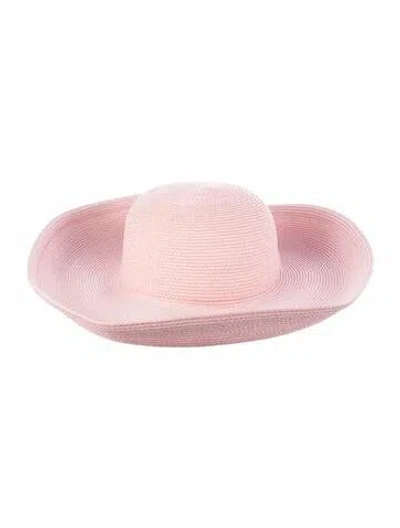 Pre-owned Eric Javits Panama Hat In Pink