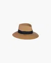 Eric Javits Phoenix Fedora In Natural/black