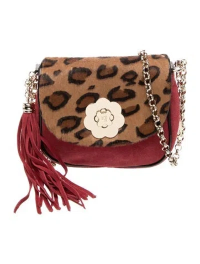 Pre-owned Eric Javits Ponyhair Crossbody Bag In Brown