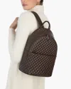 Eric Javits Quilty Backpack In Chocolate