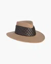 Eric Javits Quilty Fedora Hat In Camel/brown