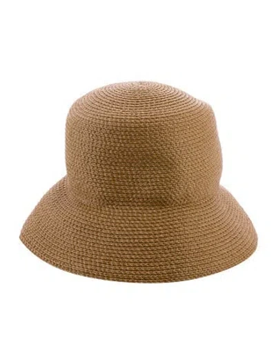 Pre-owned Eric Javits Raffia Hat In Neutrals