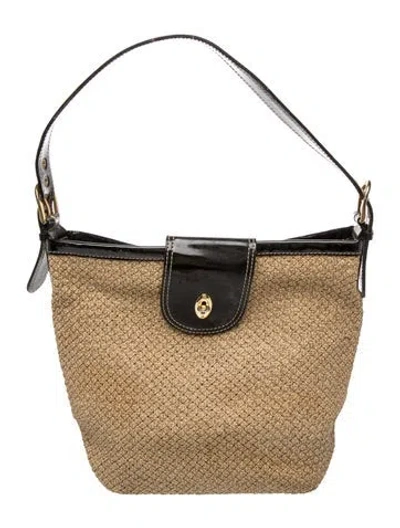 Pre-owned Eric Javits Raffia Shoulder Bag In Multi