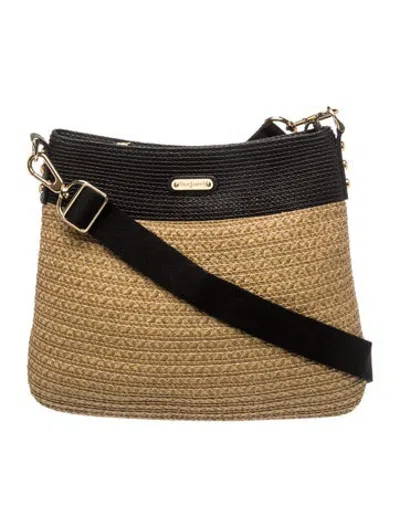 Pre-owned Eric Javits Raffia Shoulder Bag In Neutrals