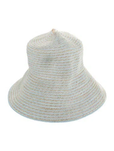 Pre-owned Eric Javits Raffia Sun Hat In Neutral