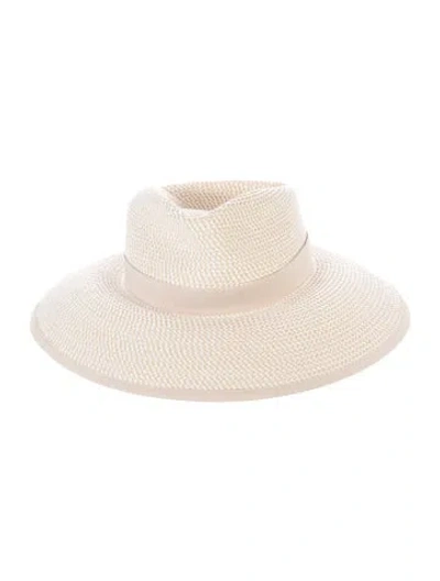 Pre-owned Eric Javits Raffia Sun Hat W/tags In Neutral