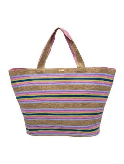 Pre-owned Eric Javits Raffia Tote In Multi