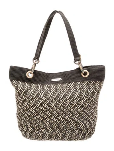 Pre-owned Eric Javits Raffia Tote In Neutral