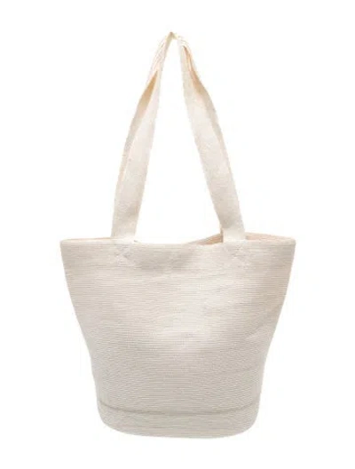 Pre-owned Eric Javits Raffia Tote In Neutral