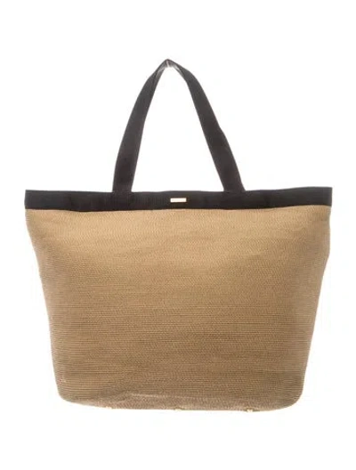 Pre-owned Eric Javits Raffia Tote In Neutrals