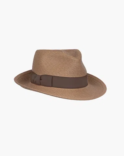 Eric Javits Sammy Straw Hat In Brown