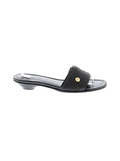 Pre-owned Eric Javits Sandals In Black