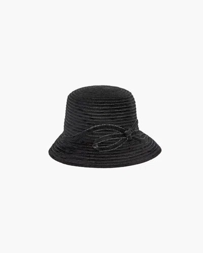 Eric Javits Shenia™ Bow Cloche In Black