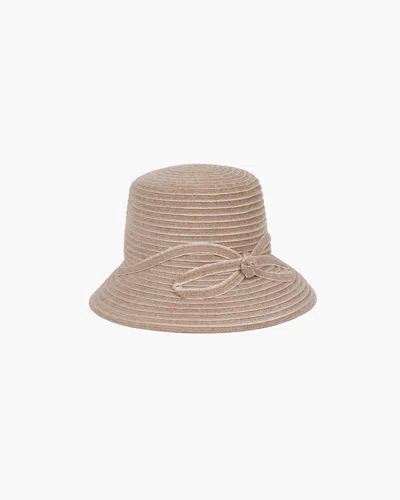 Eric Javits Shenia™ Bow Cloche In Brown