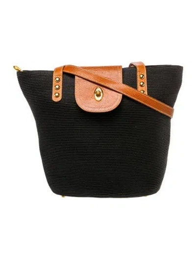Pre-owned Eric Javits Shoulder Bag In Black
