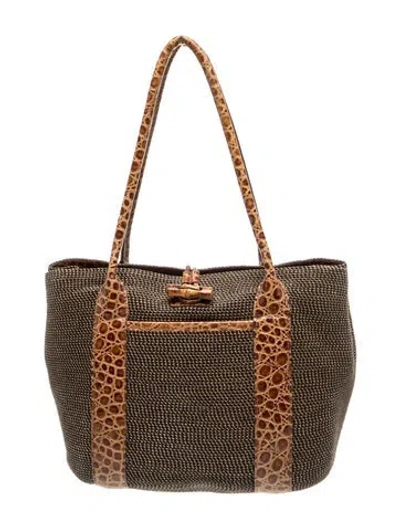 Pre-owned Eric Javits Shoulder Bag In Neutrals