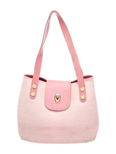 Pre-owned Eric Javits Shoulder Bag In Pink