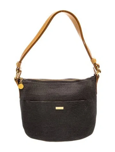Pre-owned Eric Javits Signature Shoulder Bag In Black