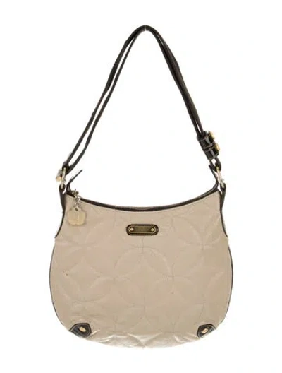 Pre-owned Eric Javits Signature Shoulder Bag In Neutral