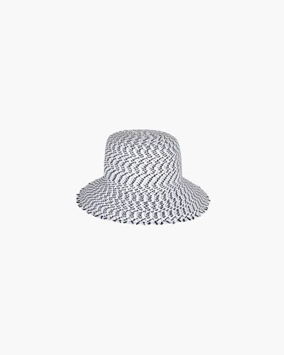 Eric Javits Squishee® Bucket In White/black Mix