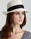 Eric Javits 'classic' Squishee Packable Fedora Sun Hat - Ivory In Cream/black