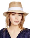 Eric Javits Squishee Classic Fedora In Peanut/white