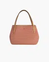 Eric Javits Squishee®  Isla Straw Bag - Final Sale In Salmon Mix