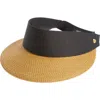 Eric Javits Squishee Straw Champ Custom Fit Visor