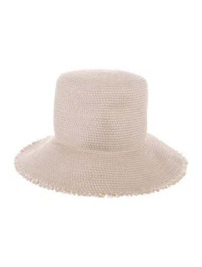 Pre-owned Eric Javits Squishee Sun Hat In Neutral