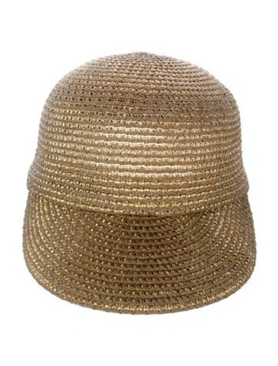Pre-owned Eric Javits Straw Baseball Hat