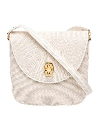 Pre-owned Eric Javits Straw Crossbody Bag In Neutrals