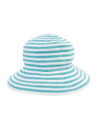 Pre-owned Eric Javits Straw Hat In Blue