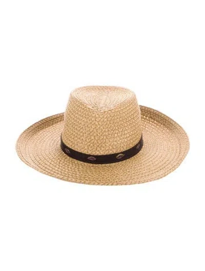 Pre-owned Eric Javits Straw Hat In Brown