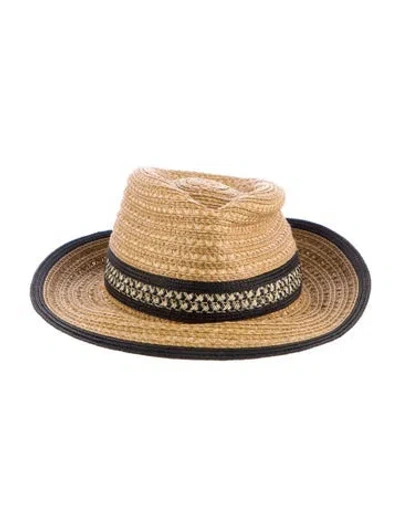 Pre-owned Eric Javits Straw Hat In Brown