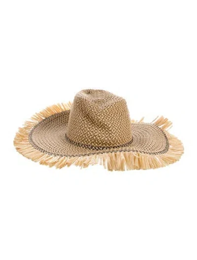 Pre-owned Eric Javits Straw Hat In Brown